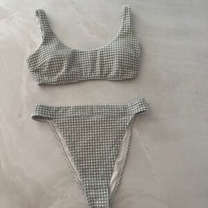 Abercrombie & Fitch 90s bikini top and high-leg cheeky bottoms swim set